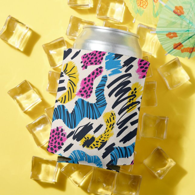 Fun colorful abstract drawing of animal patterns can cooler (In Situ Summer)