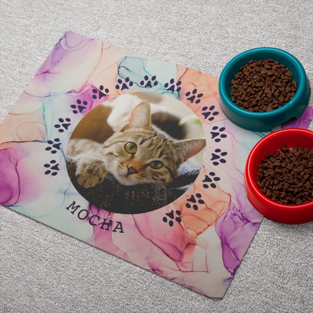 Fun Colorful Abstract Pattern Personalized Placemat (Creator Uploaded)