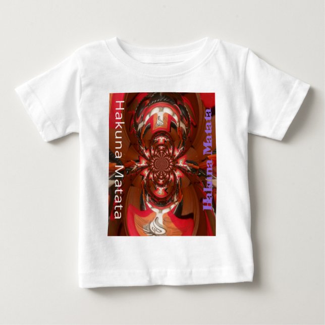 Fun Colorful African Design Baby T-Shirt (Front)