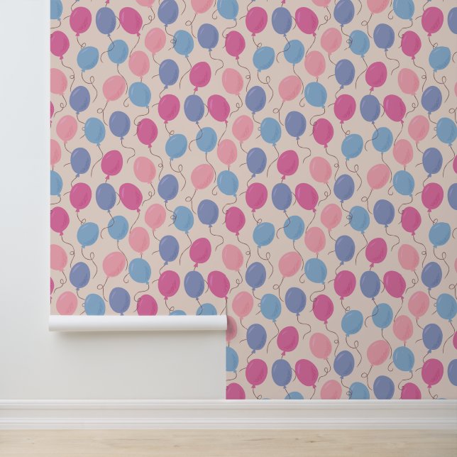 Fun Colorful Balloons Pastel Wallpaper (Application)