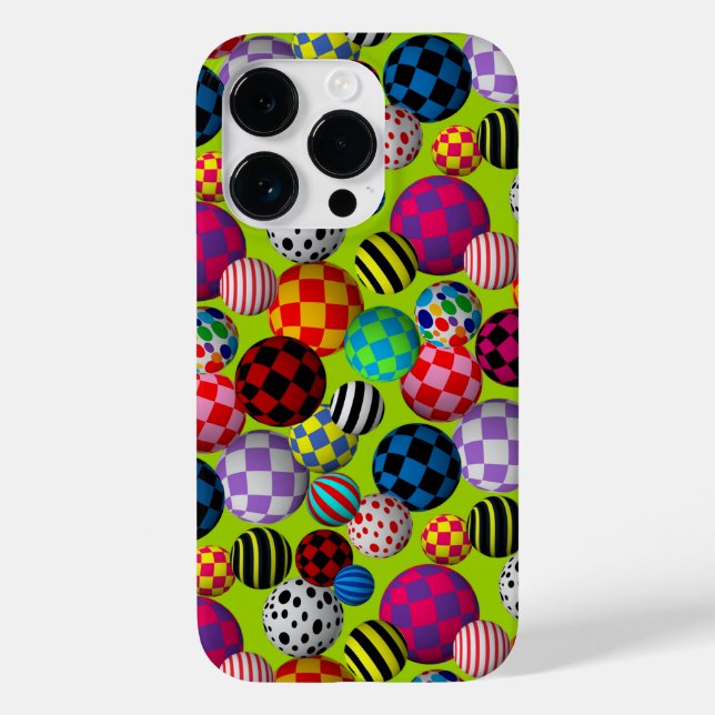 Fun & Colorful Balls Case-Mate iPhone Case (Back)