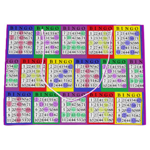 Fun Colorful BINGO Cards Gift Bag