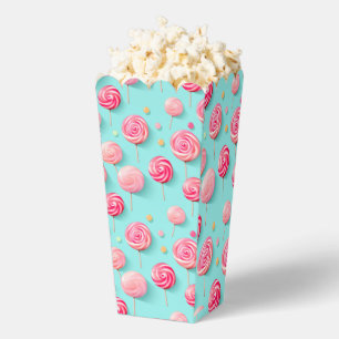 Fun & Colorful Blue and Pink Lollipops Favor Boxes