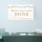 Fun Colorful Bunting Flags Happy Birthday Name