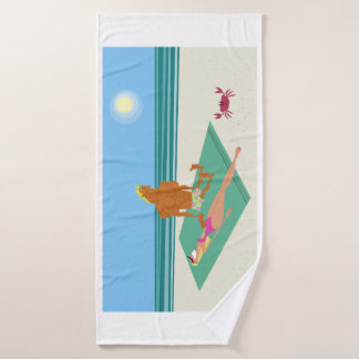 Fun, Colorful, Cartoon Bath Towel