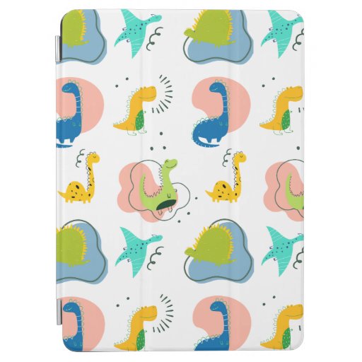Fun Colorful Cartoon Dinosaurs iPad Air Cover