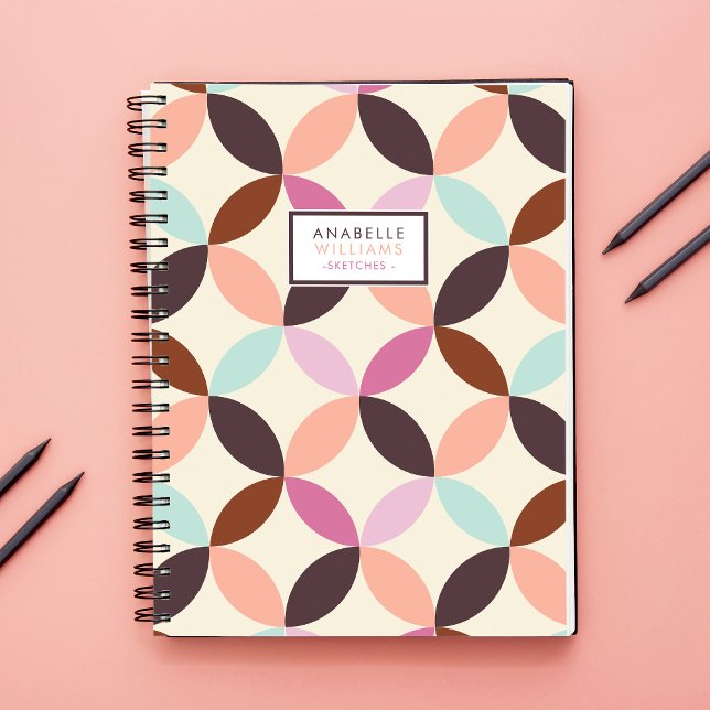 Fun Colorful Circles Abstract Pattern Notebook (Creator Uploaded)