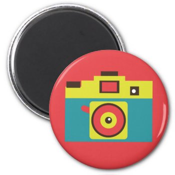 Fun Colorful Cmyk Lomo Camera Photographer Magnet by funkypatterns at Zazzle