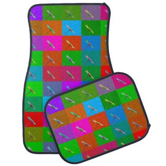 Fun & Colorful Daisy Squares, Abstract Floral Art