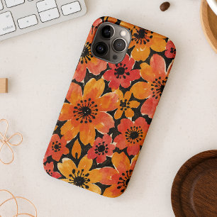 Fun Colorful Delicate Watercolor Flowers iPhone 11 Pro Max Case
