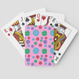 Fun Colorful Dimensional Polka Dots Playing Cards