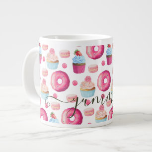 Fun & Colorful Donuts, Cupcakes & Cookies Giant Coffee Mug
