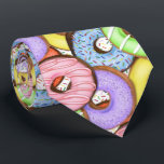 Fun Colorful Donuts Neck Tie<br><div class="desc">Donuts with pastel colored icing and sprinkles.</div>