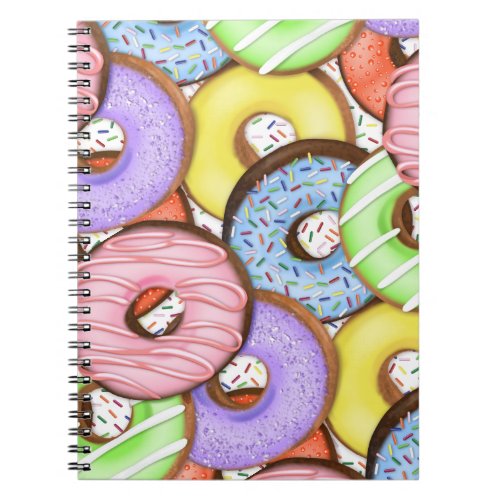 Fun Colorful Donuts Notebook