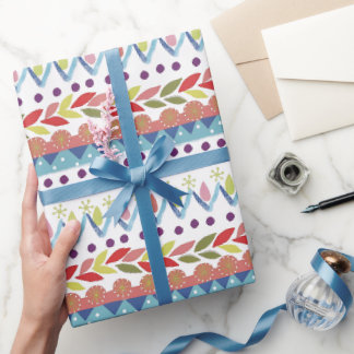Fun Colorful Doodle Wrapping Paper