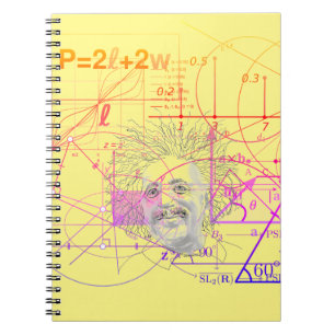 Fun Colorful Equations Geometric Designs Genius Notebook