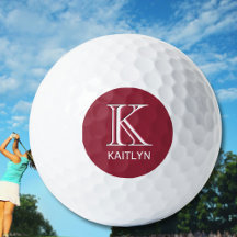 Fun *Colorful Feminine 3-Layered Monogram Name