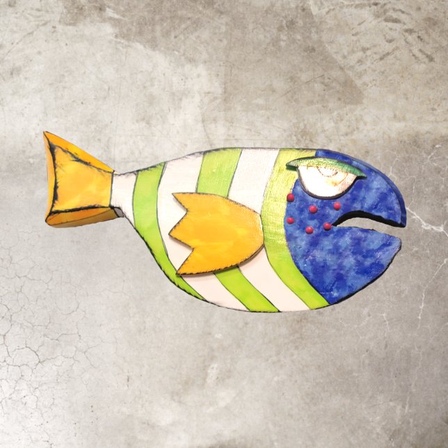 Fun Colorful Fish Floor Floor Decals (Insitu)