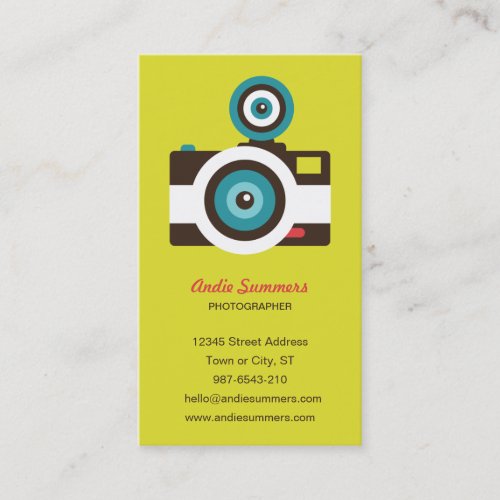 Toy Camera (Fisheye) Photographer Biz Card Business Card