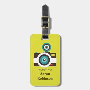 Fun Colorful FishEye Camera Photographer Luggage Tag