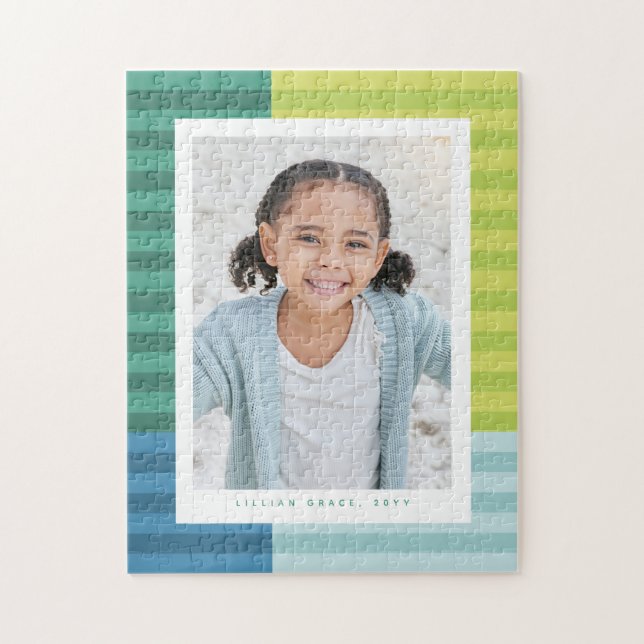 Fun colorful frame one photo vertical jigsaw puzzle (Vertical)