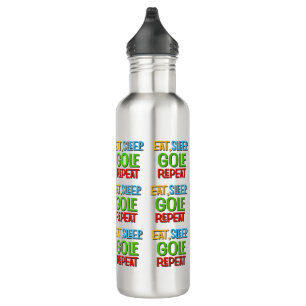 Fun Colorful Funny Golf Joke Golfer Stainless Steel Water Bottle