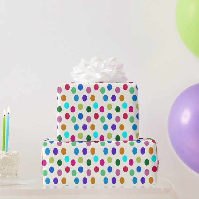 Fun Colorful Geometric Pattern Gift Wrapping Paper (Party Gifts)