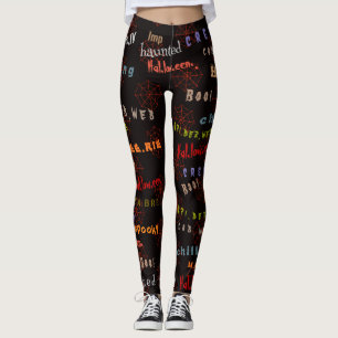 Fun & Colorful Halloween Cobweb Holiday Spirit Leggings
