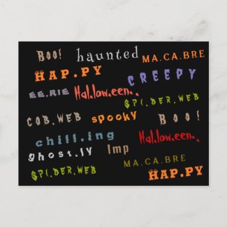 Fun & Colorful Holiday Typography Halloween Spirit