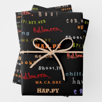 Fun & Colorful Holiday Typography Halloween Spirit