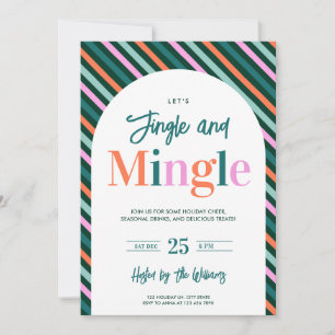 Fun Colorful Jingle Mingle Christmas Holiday Party