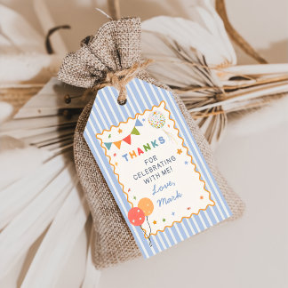 Fun Colorful Kids Birthday Gift Tag