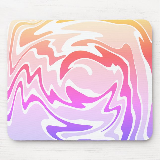 Fun Colorful Liquid Swirl  Mouse Pad (Front)