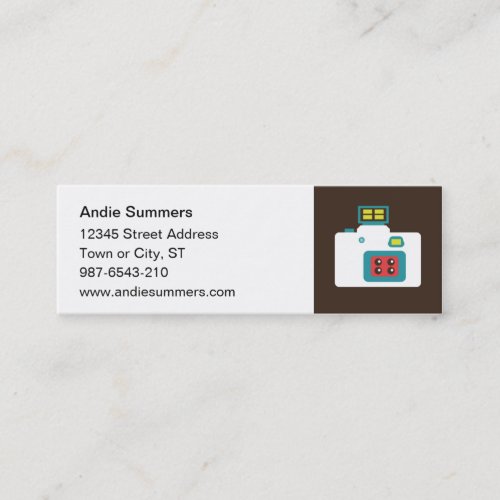 Toy Camera (Action S) Profile Card Business Card Template