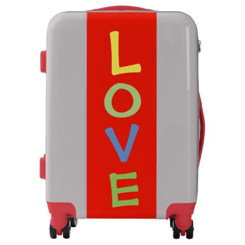 Fun Colorful LOVE Suitcase