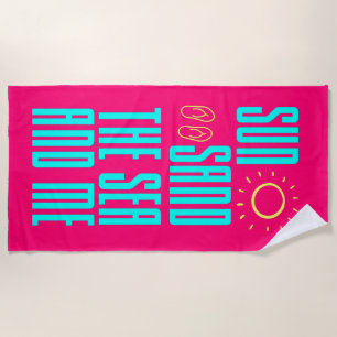 Fun Colorful Modern Summer Beach Towel