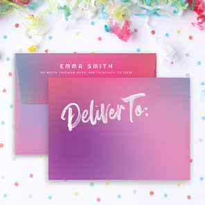 Fun Colorful Modern Sweet Sixteen Birthday Party Envelope