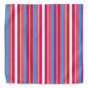Fun Colorful Multi Stripes Bandana