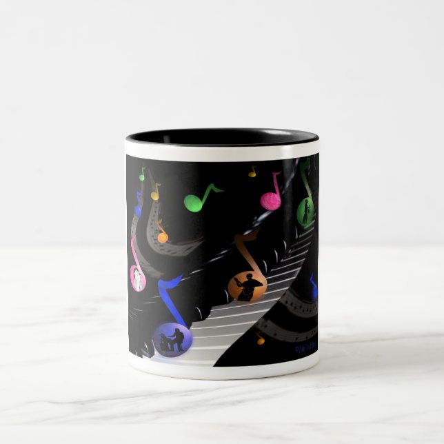 Fun Colorful Musical Mug (Center)