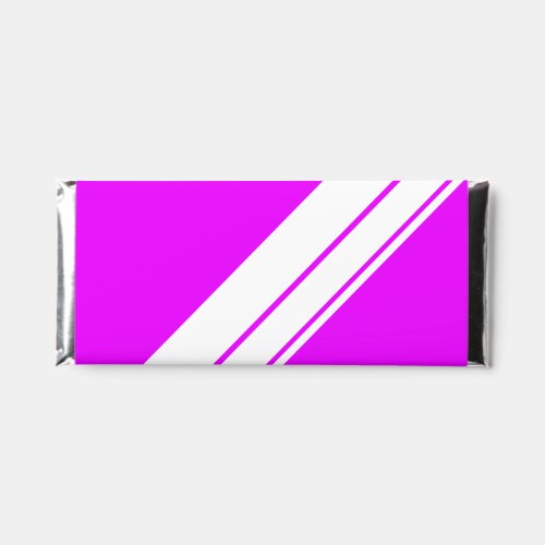 Fun Colorful Neon Pink White Candy Cane Stripes   Hershey Bar Favors