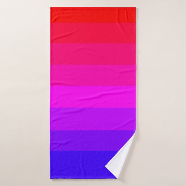Fun Colorful Ombre Gradient  Bath Towel (Bath Towel)