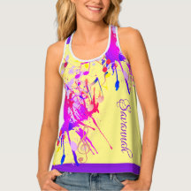 Fun Colorful Paint Splash and Music Notes on YEL