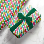 Fun Colorful Paper Christmas Trees Wrapping Paper<br><div class="desc">Remember the childlike wonder of the holidays with this fun,  festive wrapping paper,  designed with overlapping tissue paper Christmas trees in bright colors of lime,  magenta pink,  golden yellow,  aqua blue,  green,  and red.</div>