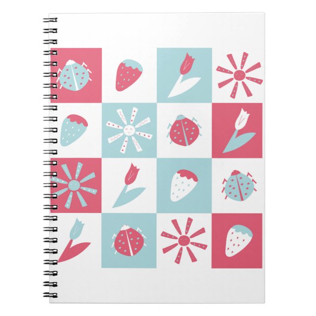 fun colorful pattern notebook (Front)
