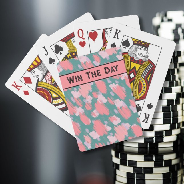 Fun Colorful Pattern Poker Cards (Colorful Brushstrokes Pattern Playing Cards)