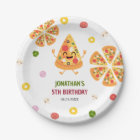 Fun Colorful Pizza Party Kids Birthday