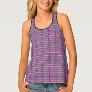 Fun Colorful Plaid Tank Top