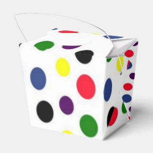 Fun Colorful Polka Dot Favor Boxes