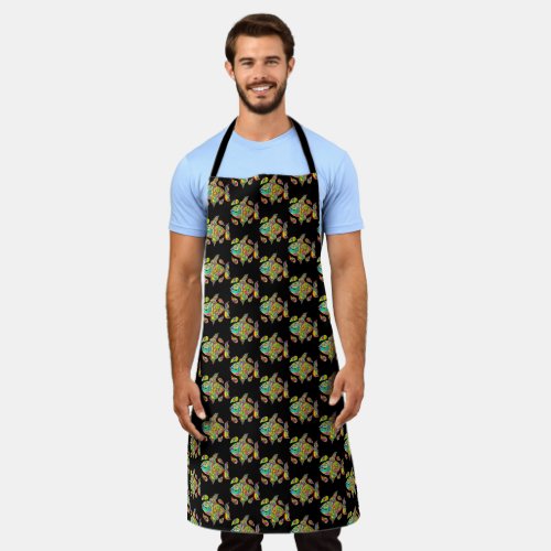 Fun Colorful Rainbow Fish Apron