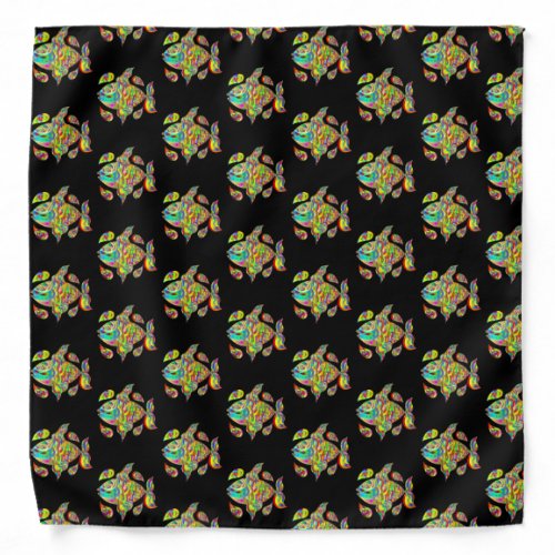 Fun Colorful Rainbow Fish Bandana